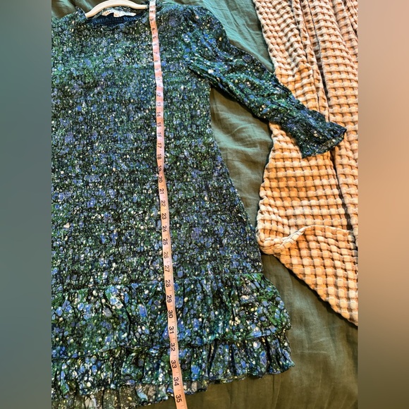 VERONICA BEARD Farha Smocked Short Dress - Picture 11 of 11